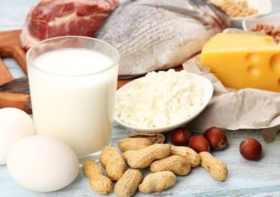 Dairy products, fish, meat, nuts and eggs - the protein diet diet